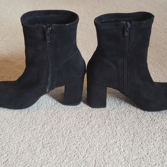 Black Suede Booties - Picture 5 of 5